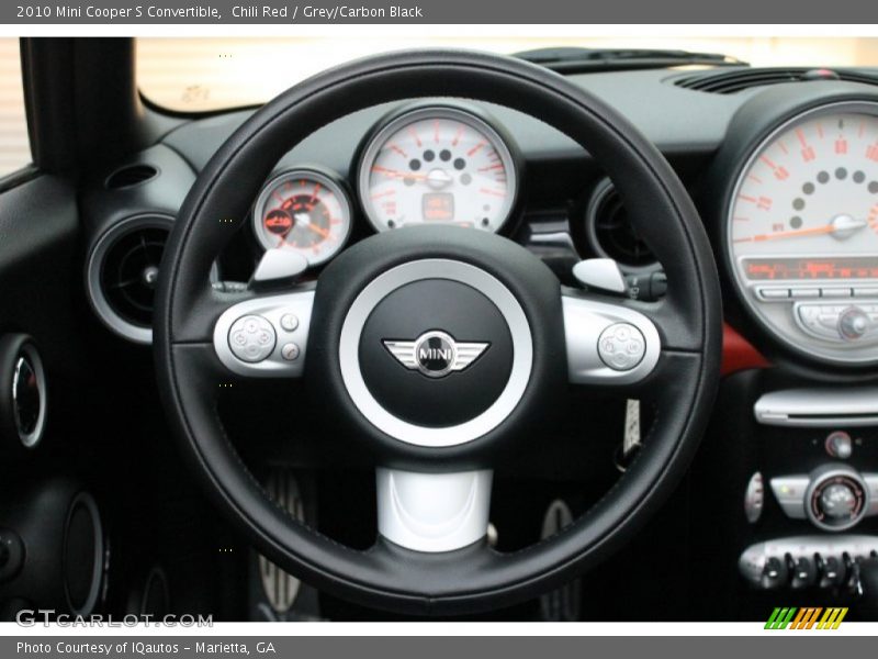 Chili Red / Grey/Carbon Black 2010 Mini Cooper S Convertible