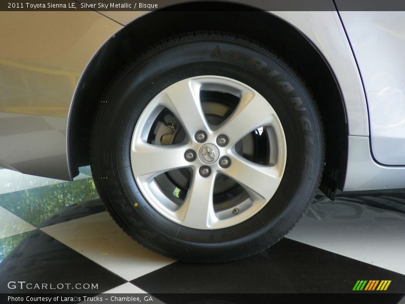 Silver Sky Metallic / Bisque 2011 Toyota Sienna LE