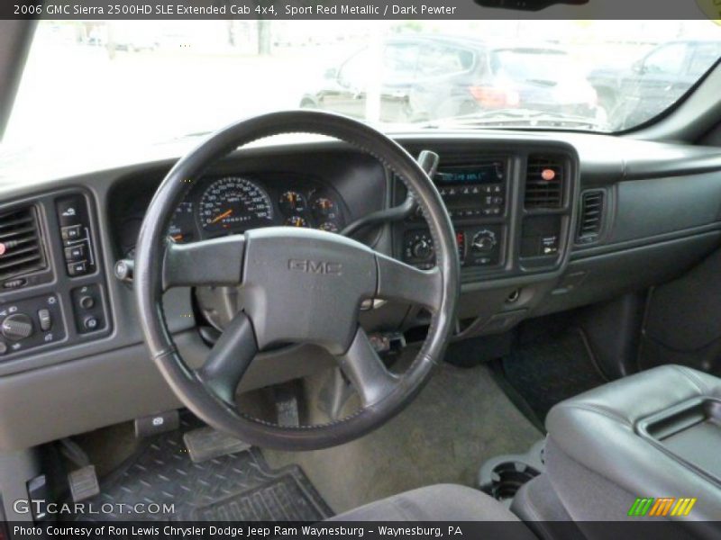 Sport Red Metallic / Dark Pewter 2006 GMC Sierra 2500HD SLE Extended Cab 4x4