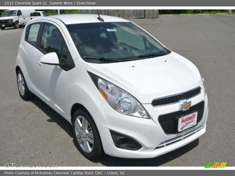 Summit White / Silver/Silver 2013 Chevrolet Spark LS