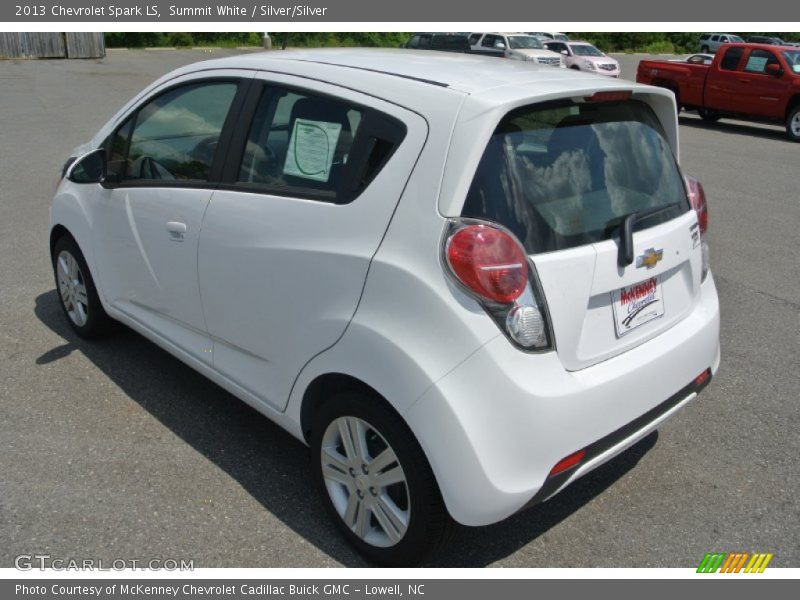 Summit White / Silver/Silver 2013 Chevrolet Spark LS