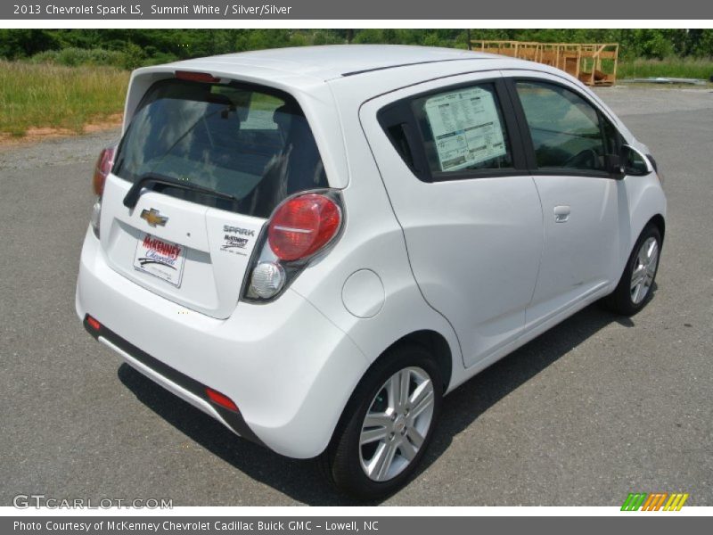 Summit White / Silver/Silver 2013 Chevrolet Spark LS