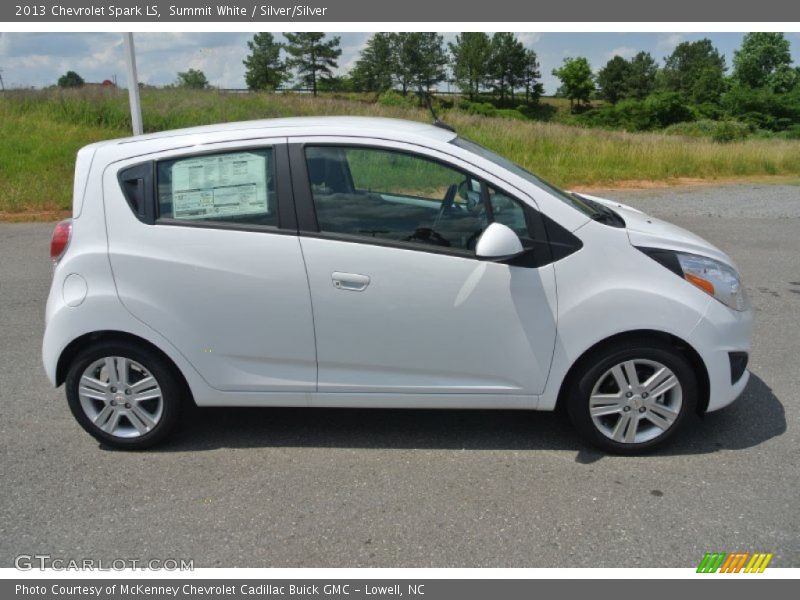 Summit White / Silver/Silver 2013 Chevrolet Spark LS