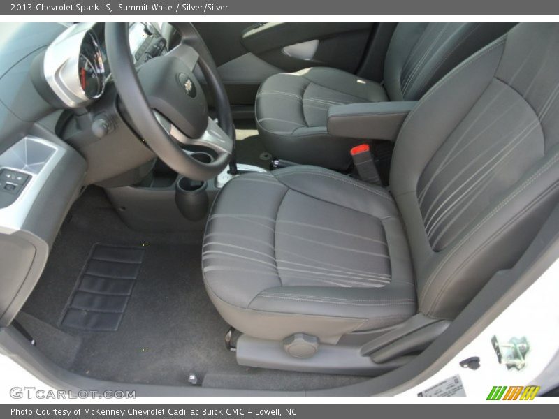 Summit White / Silver/Silver 2013 Chevrolet Spark LS