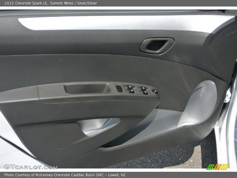 Summit White / Silver/Silver 2013 Chevrolet Spark LS
