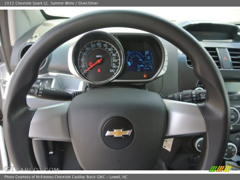 Summit White / Silver/Silver 2013 Chevrolet Spark LS