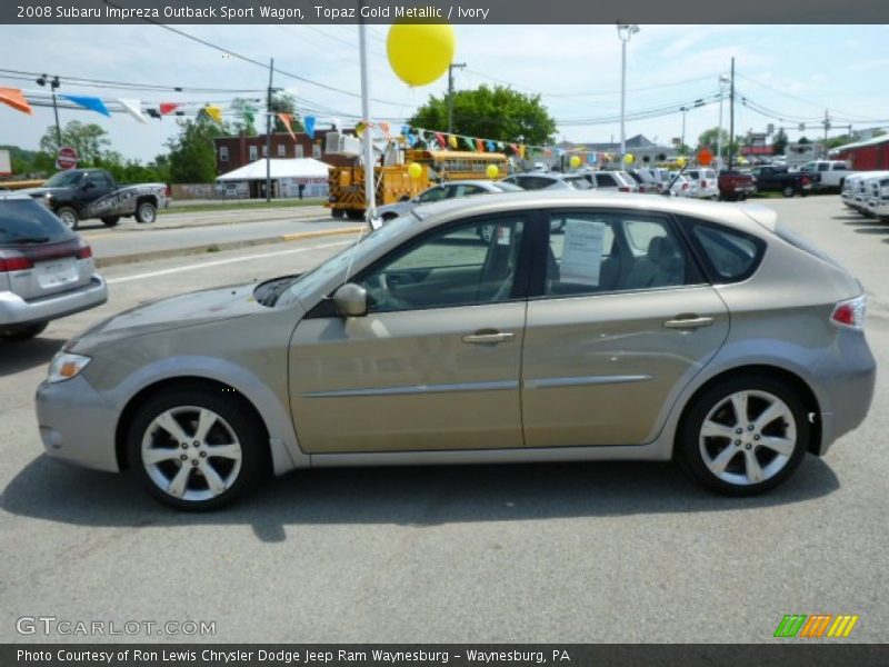 Topaz Gold Metallic / Ivory 2008 Subaru Impreza Outback Sport Wagon