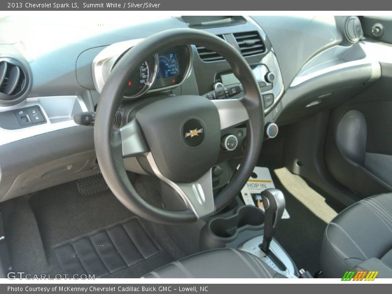 Summit White / Silver/Silver 2013 Chevrolet Spark LS