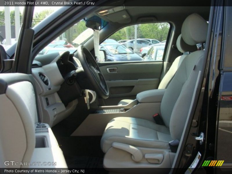 Crystal Black Pearl / Gray 2011 Honda Pilot LX 4WD