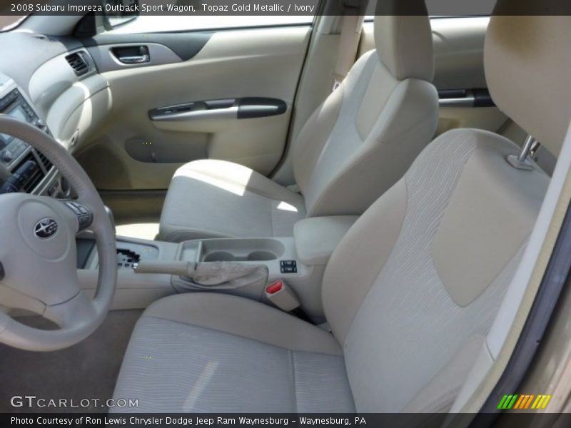 Topaz Gold Metallic / Ivory 2008 Subaru Impreza Outback Sport Wagon