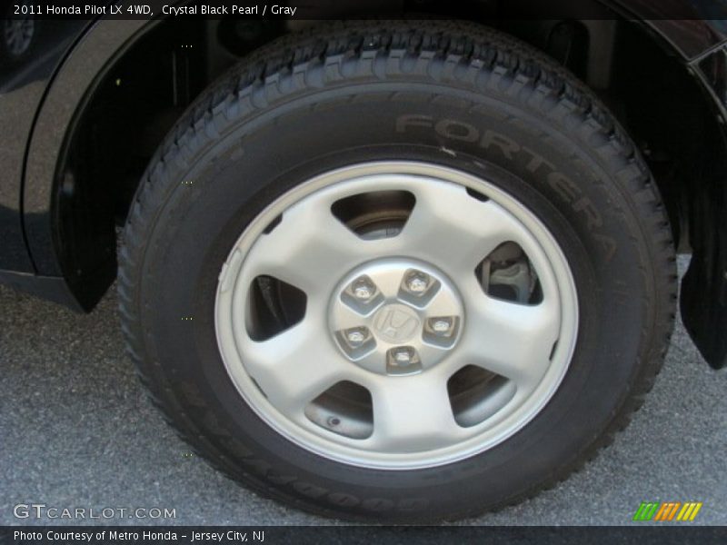Crystal Black Pearl / Gray 2011 Honda Pilot LX 4WD