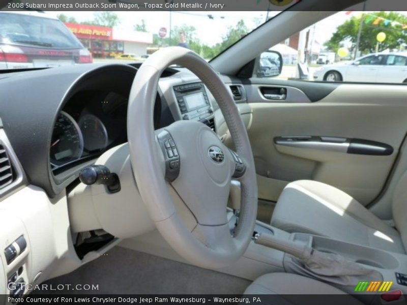 Topaz Gold Metallic / Ivory 2008 Subaru Impreza Outback Sport Wagon