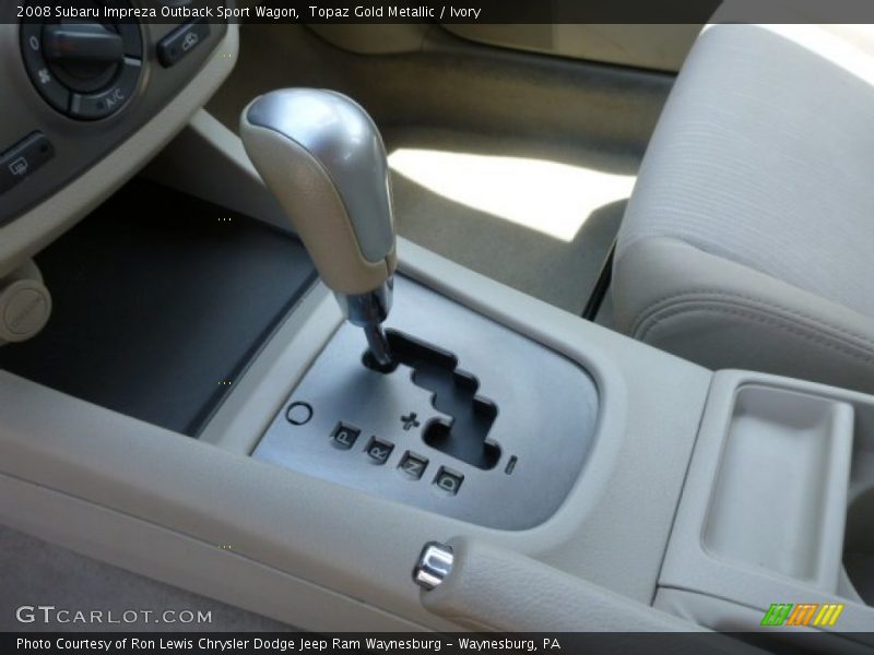 Topaz Gold Metallic / Ivory 2008 Subaru Impreza Outback Sport Wagon
