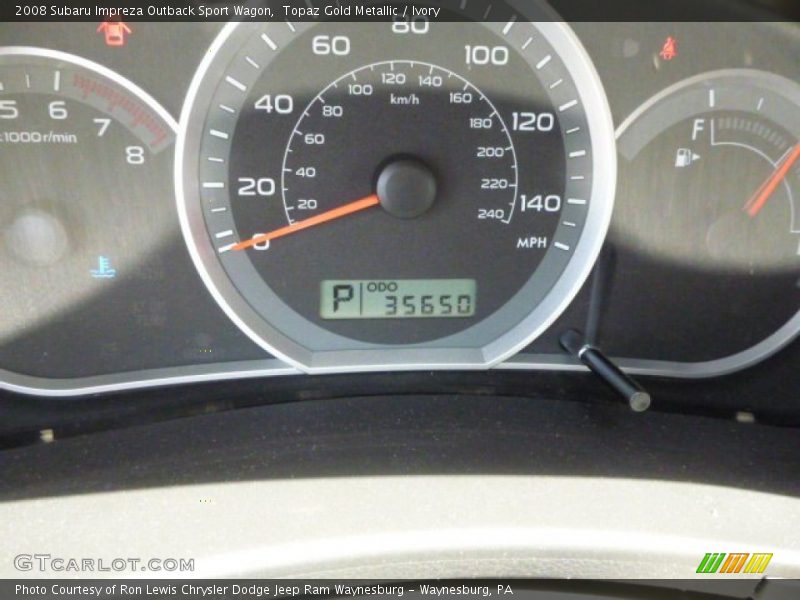 Topaz Gold Metallic / Ivory 2008 Subaru Impreza Outback Sport Wagon