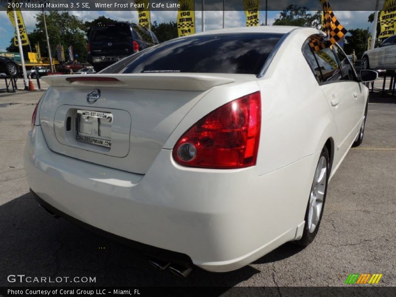 Winter Frost Pearl / Cafe Latte 2007 Nissan Maxima 3.5 SE
