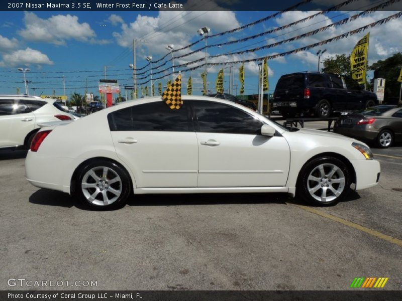 Winter Frost Pearl / Cafe Latte 2007 Nissan Maxima 3.5 SE