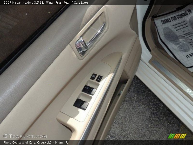 Winter Frost Pearl / Cafe Latte 2007 Nissan Maxima 3.5 SE