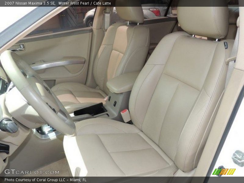 Winter Frost Pearl / Cafe Latte 2007 Nissan Maxima 3.5 SE