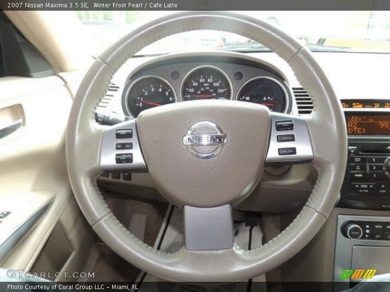 Winter Frost Pearl / Cafe Latte 2007 Nissan Maxima 3.5 SE