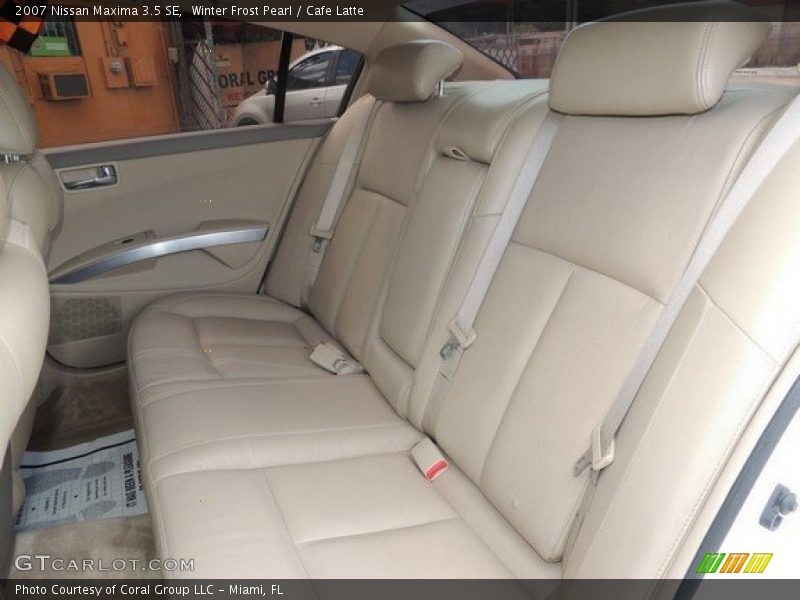 Winter Frost Pearl / Cafe Latte 2007 Nissan Maxima 3.5 SE