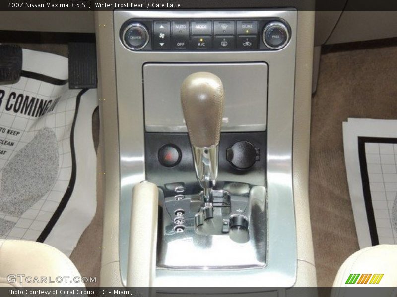 Winter Frost Pearl / Cafe Latte 2007 Nissan Maxima 3.5 SE