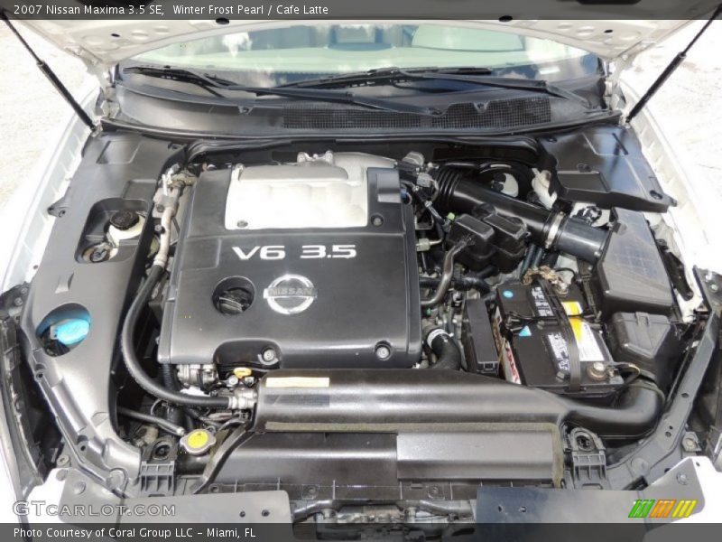 Winter Frost Pearl / Cafe Latte 2007 Nissan Maxima 3.5 SE