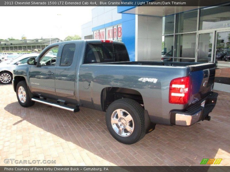 Blue Granite Metallic / Light Titanium/Dark Titanium 2013 Chevrolet Silverado 1500 LTZ Extended Cab 4x4