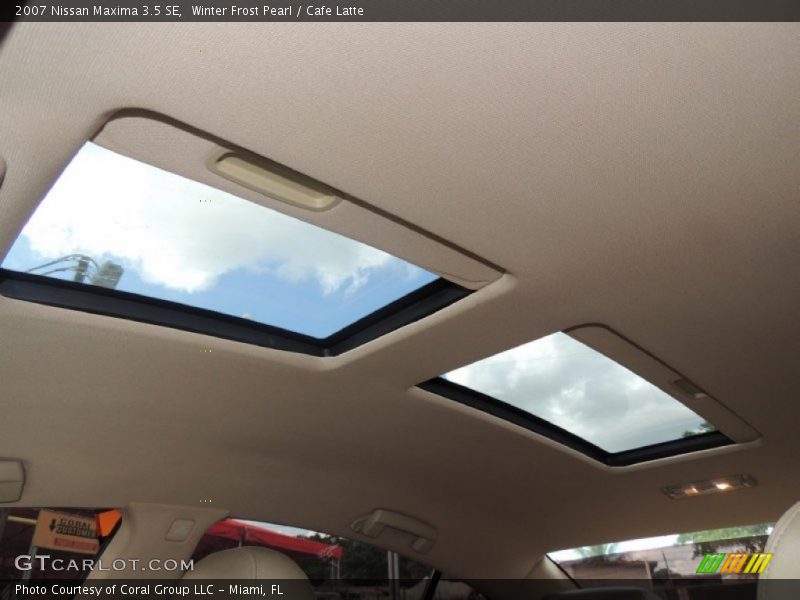 Winter Frost Pearl / Cafe Latte 2007 Nissan Maxima 3.5 SE
