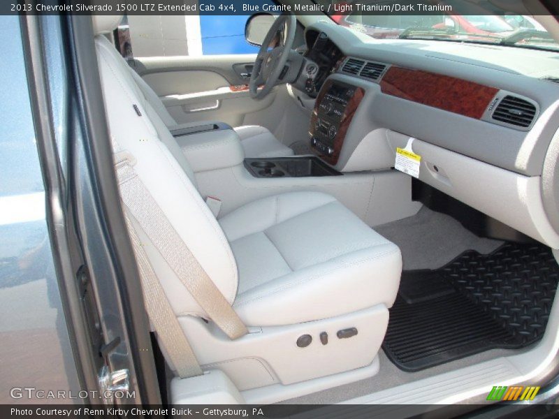 Blue Granite Metallic / Light Titanium/Dark Titanium 2013 Chevrolet Silverado 1500 LTZ Extended Cab 4x4