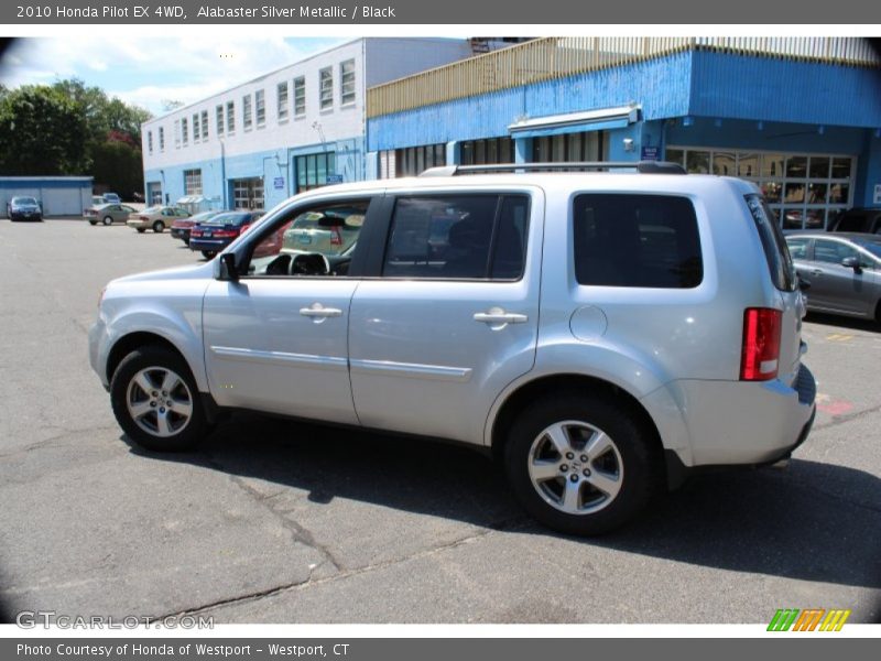 Alabaster Silver Metallic / Black 2010 Honda Pilot EX 4WD