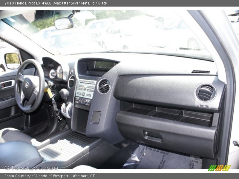 Alabaster Silver Metallic / Black 2010 Honda Pilot EX 4WD