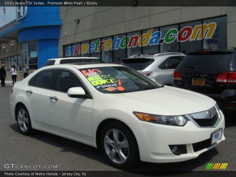 Premium White Pearl / Ebony 2010 Acura TSX Sedan