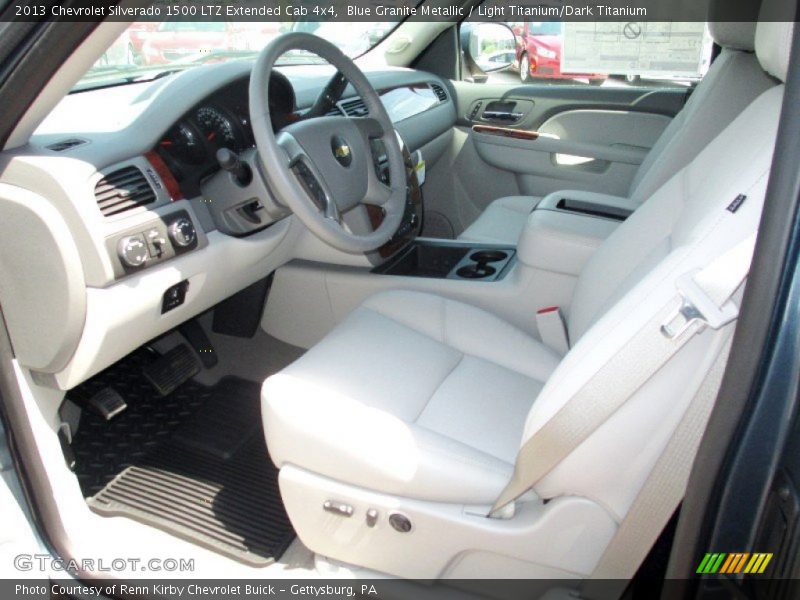 Blue Granite Metallic / Light Titanium/Dark Titanium 2013 Chevrolet Silverado 1500 LTZ Extended Cab 4x4