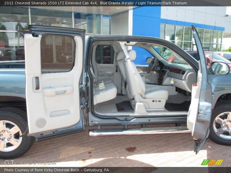 Blue Granite Metallic / Light Titanium/Dark Titanium 2013 Chevrolet Silverado 1500 LTZ Extended Cab 4x4