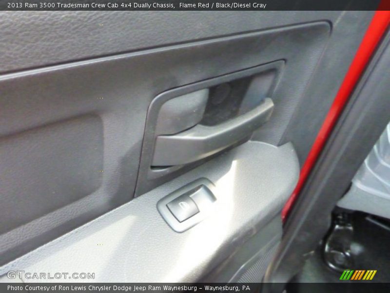 Flame Red / Black/Diesel Gray 2013 Ram 3500 Tradesman Crew Cab 4x4 Dually Chassis