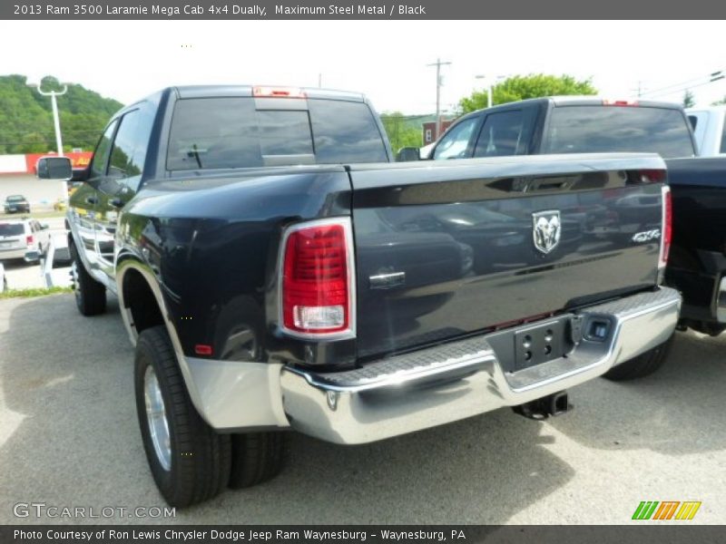 Maximum Steel Metal / Black 2013 Ram 3500 Laramie Mega Cab 4x4 Dually