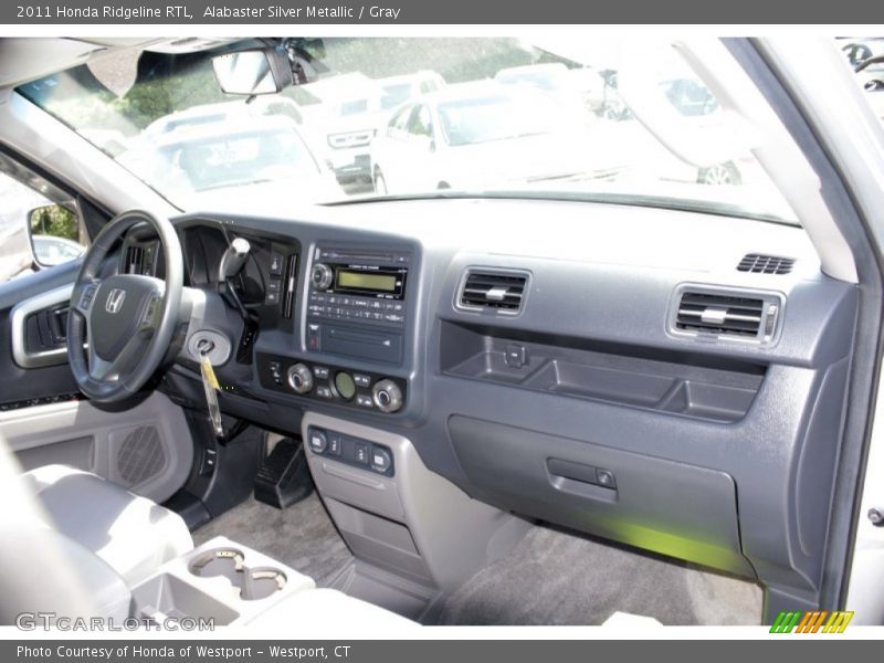 Alabaster Silver Metallic / Gray 2011 Honda Ridgeline RTL