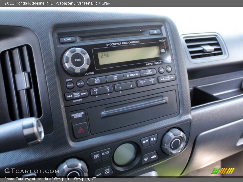 Alabaster Silver Metallic / Gray 2011 Honda Ridgeline RTL