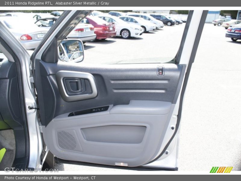 Alabaster Silver Metallic / Gray 2011 Honda Ridgeline RTL