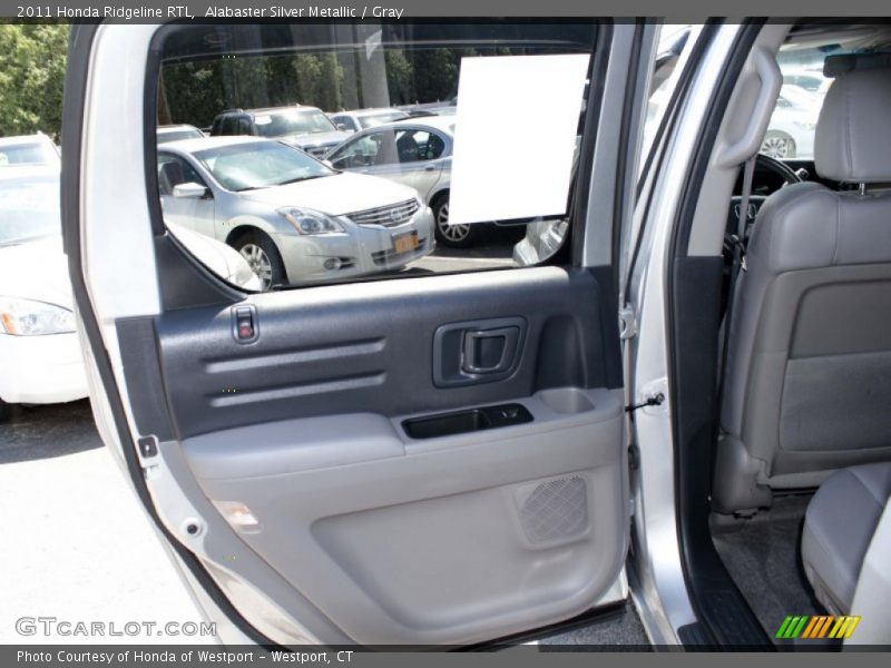 Alabaster Silver Metallic / Gray 2011 Honda Ridgeline RTL