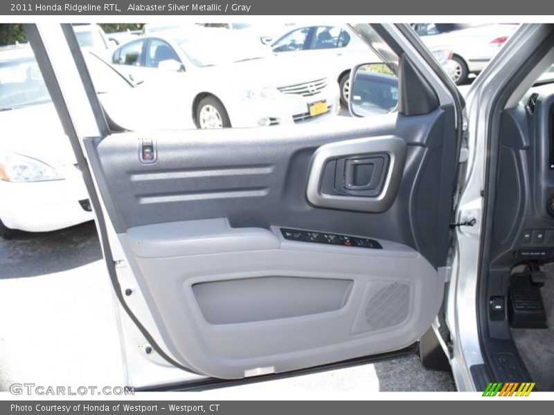 Alabaster Silver Metallic / Gray 2011 Honda Ridgeline RTL