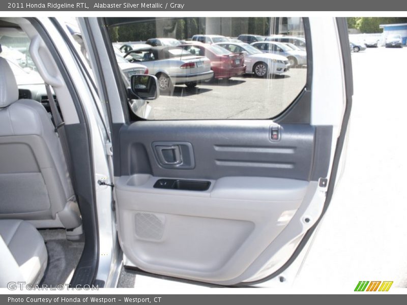 Alabaster Silver Metallic / Gray 2011 Honda Ridgeline RTL