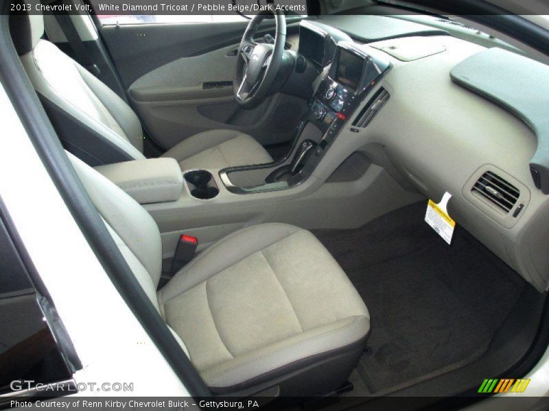 White Diamond Tricoat / Pebble Beige/Dark Accents 2013 Chevrolet Volt