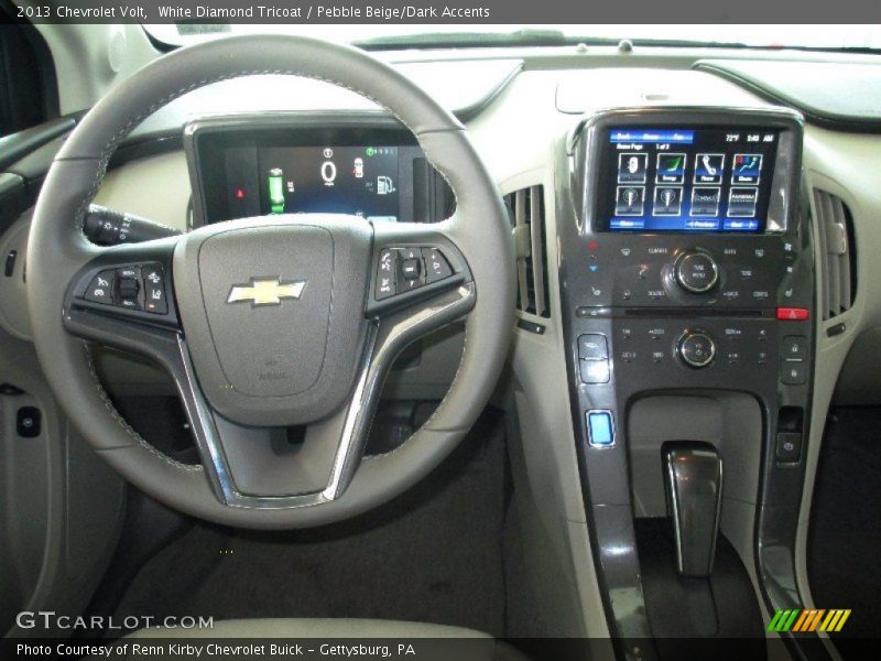 White Diamond Tricoat / Pebble Beige/Dark Accents 2013 Chevrolet Volt