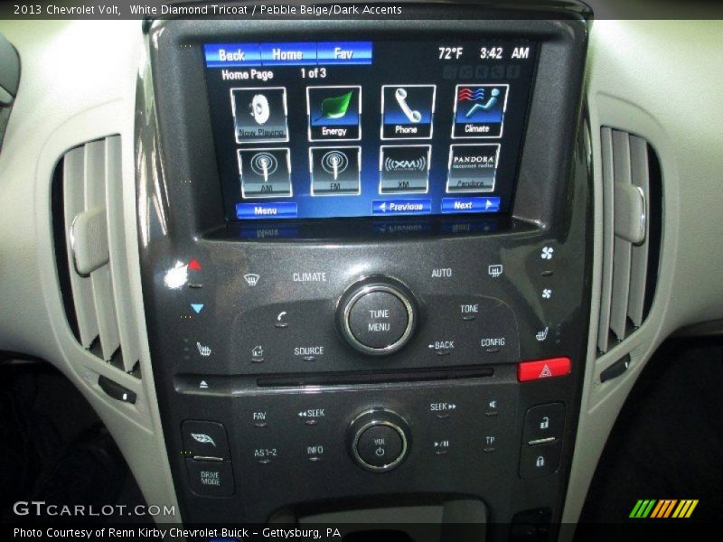 White Diamond Tricoat / Pebble Beige/Dark Accents 2013 Chevrolet Volt
