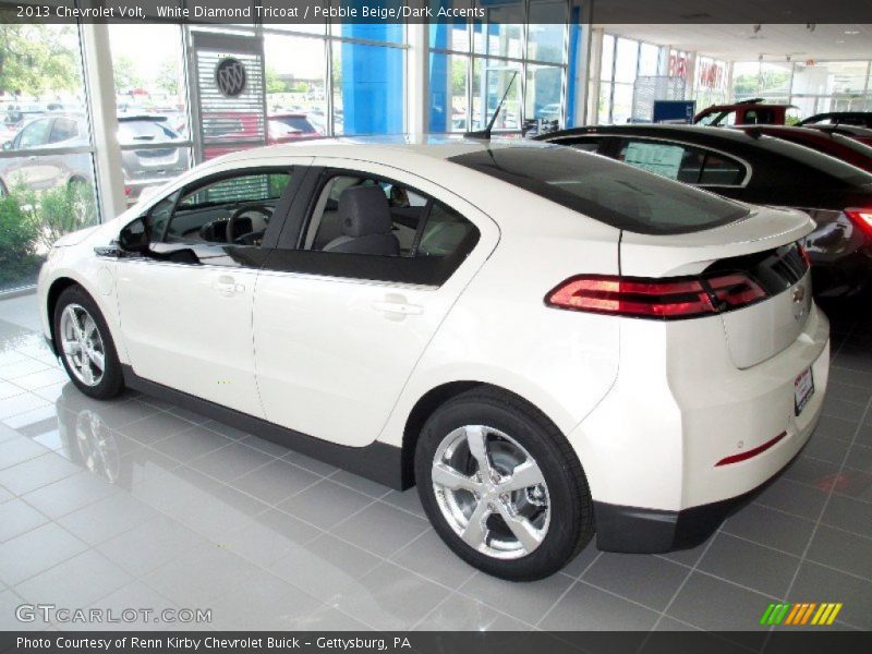 White Diamond Tricoat / Pebble Beige/Dark Accents 2013 Chevrolet Volt