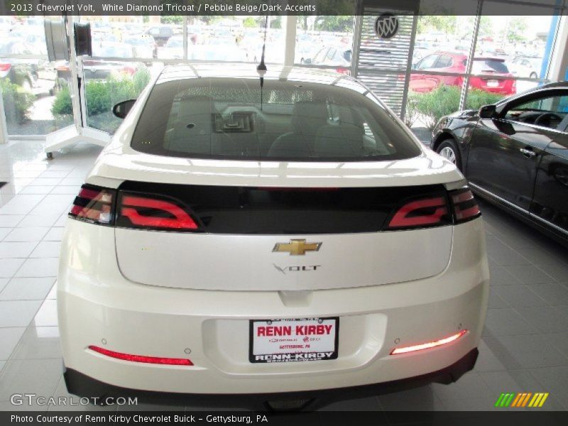White Diamond Tricoat / Pebble Beige/Dark Accents 2013 Chevrolet Volt