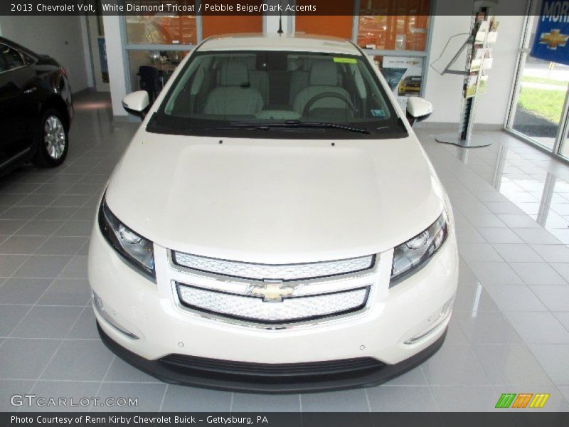 White Diamond Tricoat / Pebble Beige/Dark Accents 2013 Chevrolet Volt