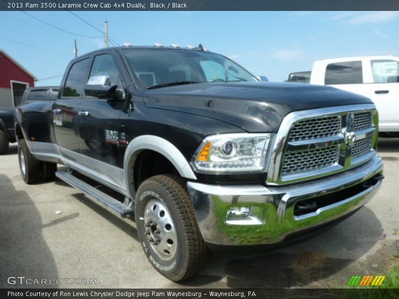 Black / Black 2013 Ram 3500 Laramie Crew Cab 4x4 Dually