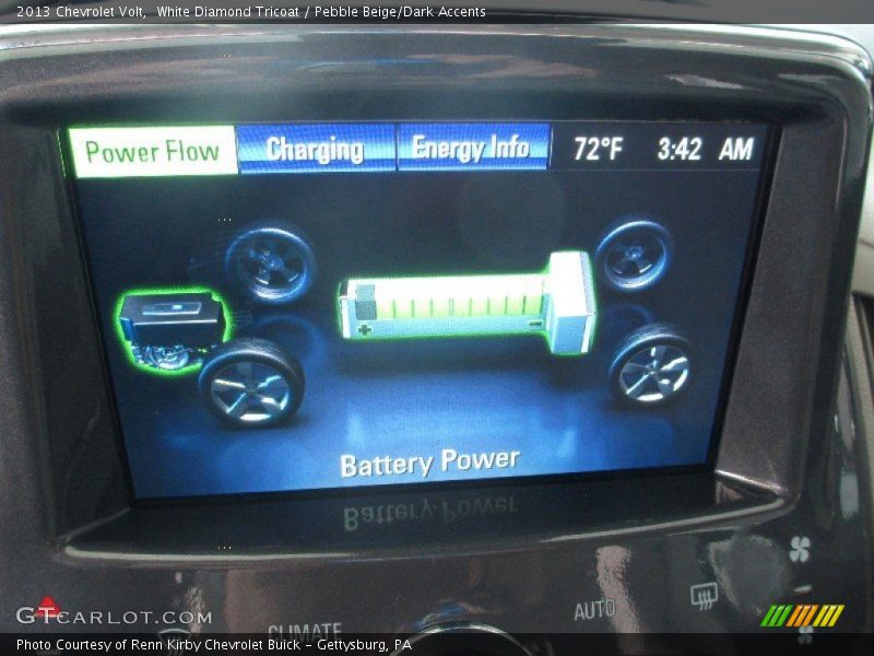 White Diamond Tricoat / Pebble Beige/Dark Accents 2013 Chevrolet Volt